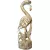 Rzeźba Drewniana Figurka PTAK Flaming Rękodzieło 30cm